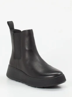 FitFlop – Chelsea Boots aus Kalbleder schwarz
