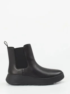 FitFlop – Chelsea Boots aus Kalbleder schwarz