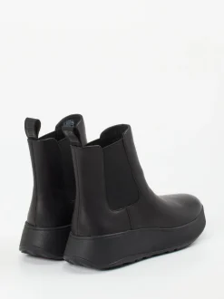 FitFlop – Chelsea Boots aus Kalbleder schwarz