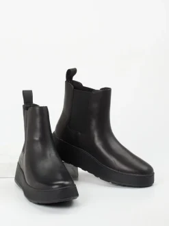 FitFlop – Chelsea Boots aus Kalbleder schwarz