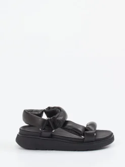 FitFlop – Chunky-Sandale aus Kalbleder schwarz