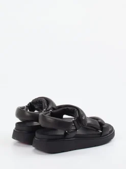 FitFlop – Chunky-Sandale aus Kalbleder schwarz