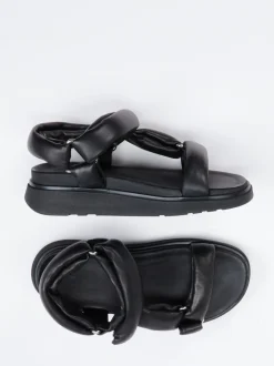 FitFlop – Chunky-Sandale aus Kalbleder schwarz