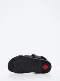 FitFlop – Chunky-Sandale aus Kalbleder schwarz