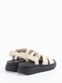 FitFlop – Fisherman-Sandalen aus Lackleder Beige