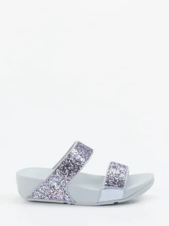 FitFlop – Komfort-Pantolette aus Textil mit Glitzer