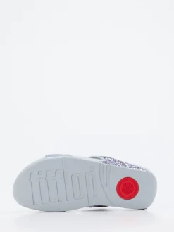 FitFlop – Komfort-Pantolette aus Textil mit Glitzer