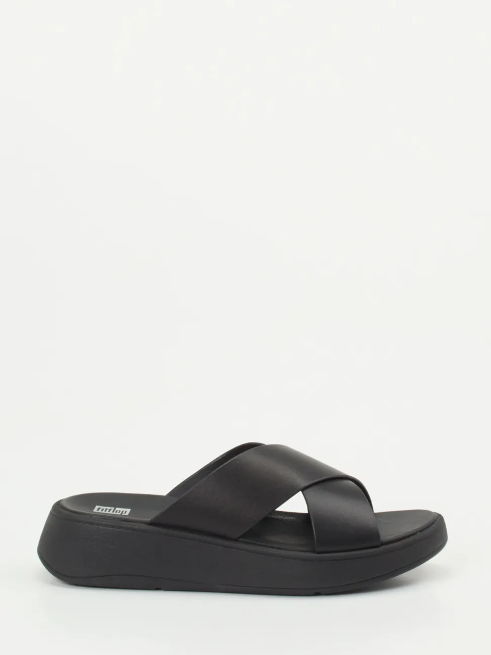 FitFlop – Komfort-Pantolette aus Kalbleder schwarz