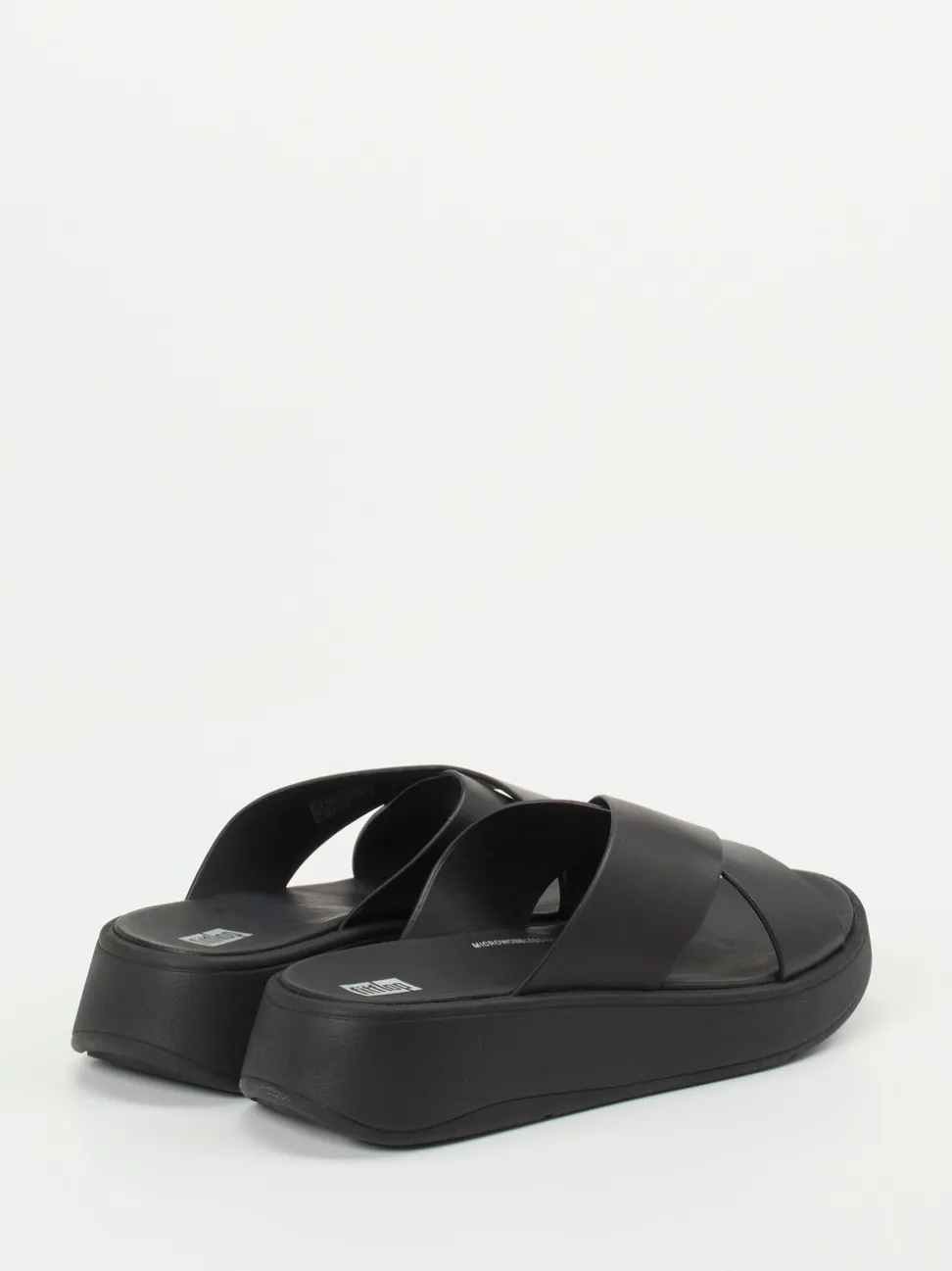 FitFlop – Komfort-Pantolette aus Kalbleder schwarz