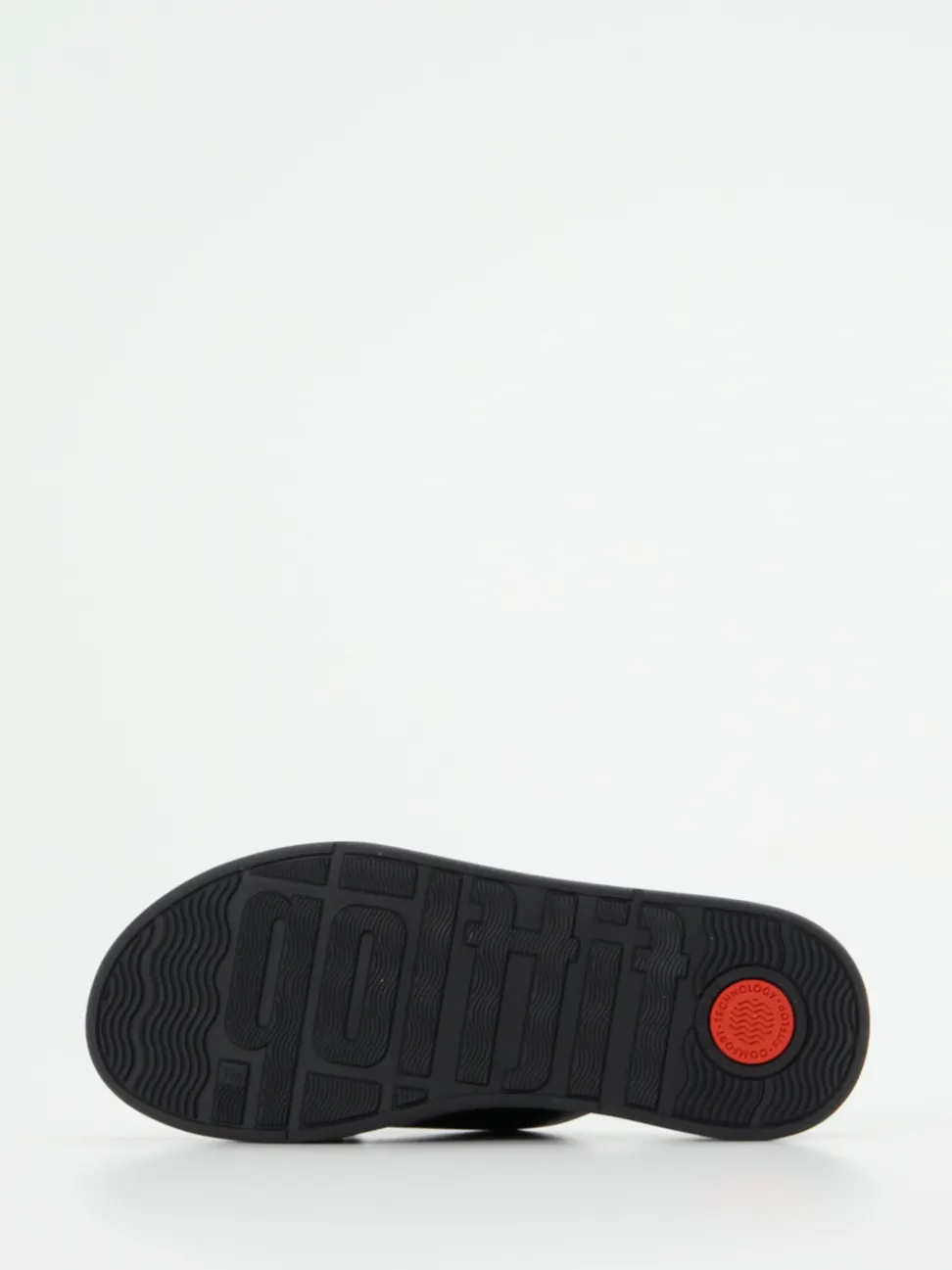 FitFlop – Komfort-Pantolette aus Kalbleder schwarz