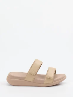 FitFlop – Komfort-Sandalen aus Kalbleder beige