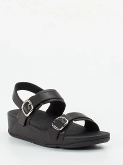 FitFlop – Komfort-Sandalen aus Kalbleder schwarz