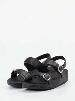 FitFlop – Komfort-Sandalen aus Kalbleder schwarz