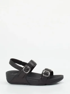 FitFlop – Komfort-Sandalen aus Kalbleder schwarz