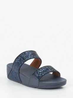 FitFlop – Komfort-Slides aus Textil mit Glitzer