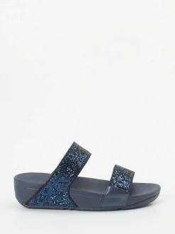 FitFlop – Komfort-Slides aus Textil mit Glitzer