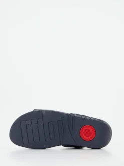 FitFlop – Komfort-Slides aus Textil mit Glitzer