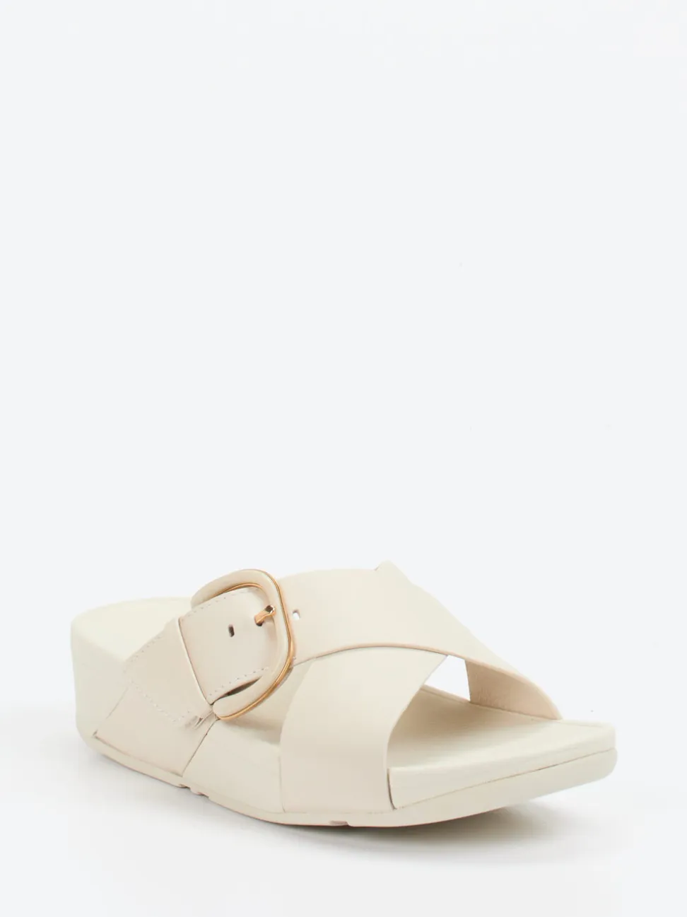 FitFlop – Pantolette aus Kalbleder in Beige