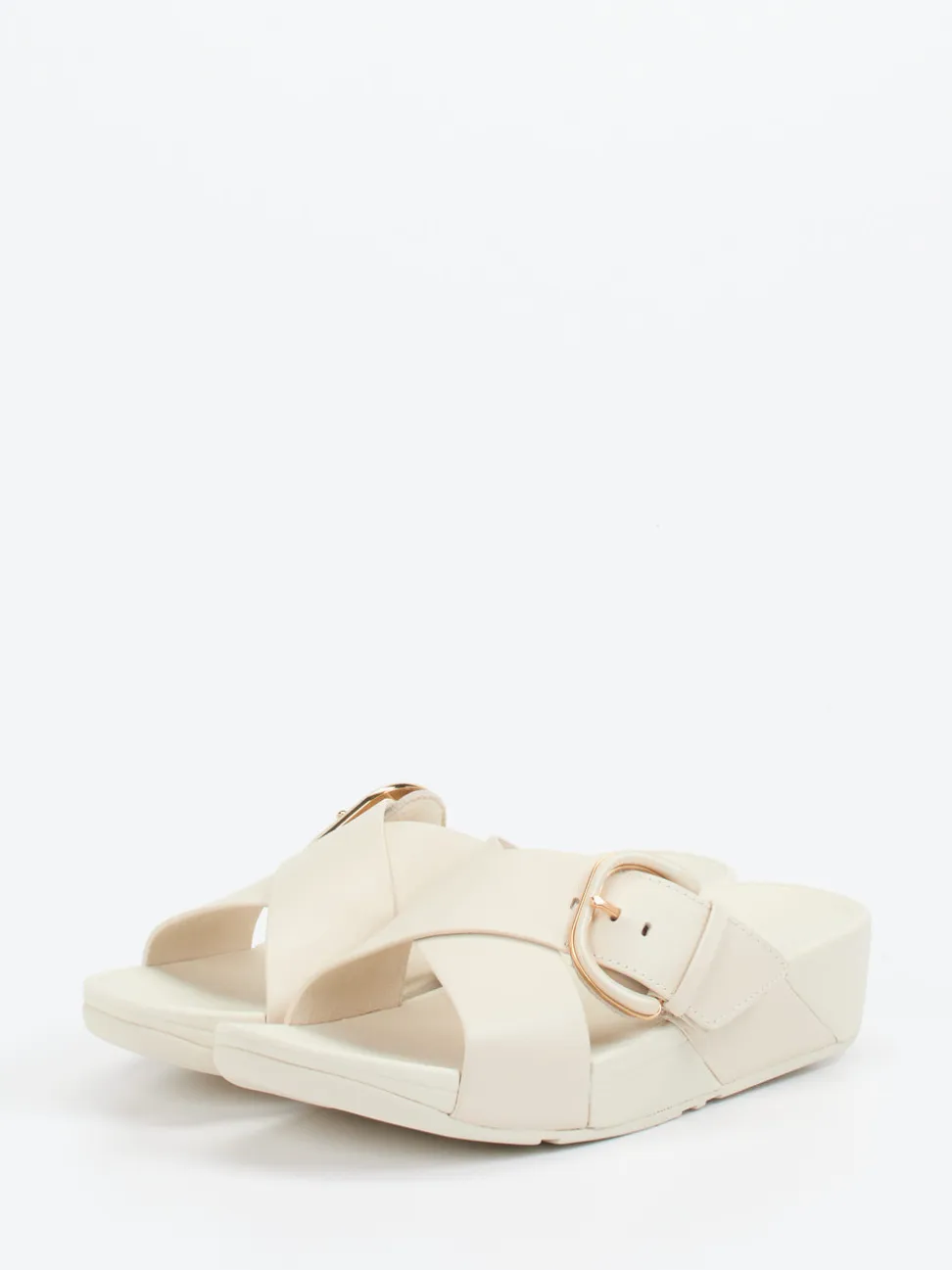 FitFlop – Pantolette aus Kalbleder in Beige