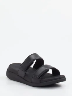 FitFlop – Pantolette aus Kalbleder schwarz
