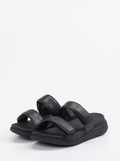 FitFlop – Pantolette aus Kalbleder schwarz