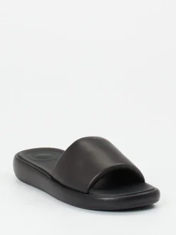 FitFlop – Pantolette aus Kalbleder schwarz