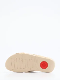 FitFlop – Pantolette aus Textil in Champagnerbeige