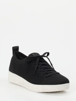 FitFlop – Sneaker aus gestricktem Textil schwarz