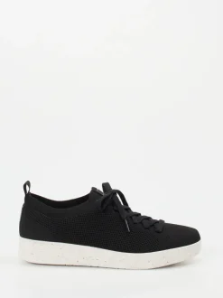 FitFlop – Sneaker aus gestricktem Textil schwarz