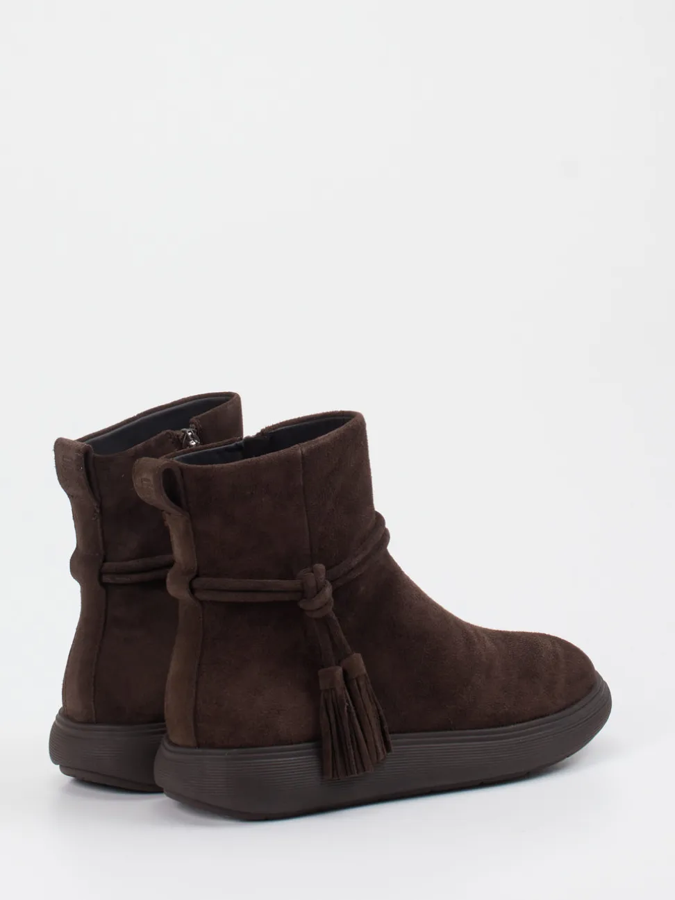FitFlop – Stiefeletten aus Veloursleder Dunkelbraun