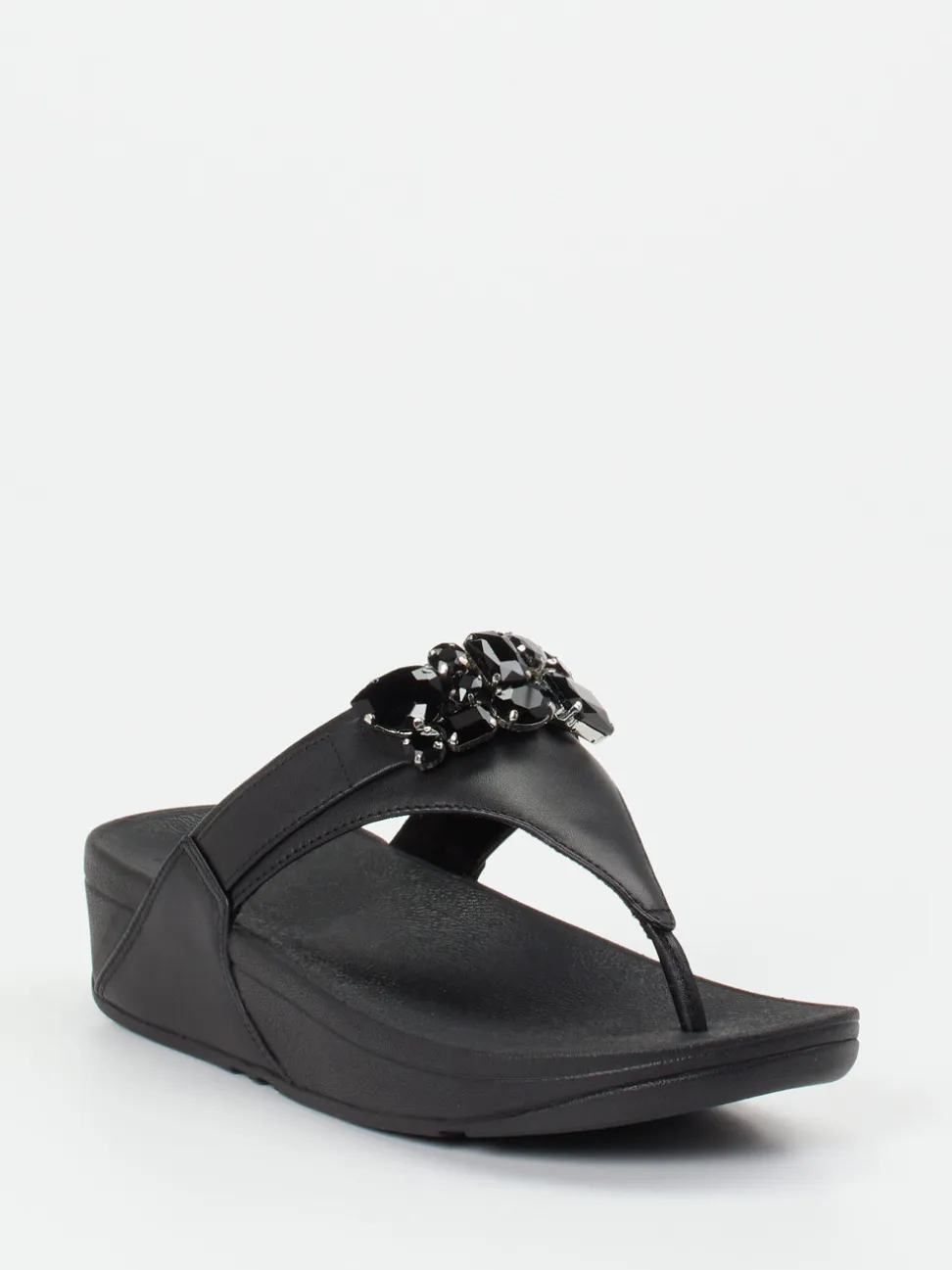 FitFlop – Zehentrenner aus Kalbleder schwarz