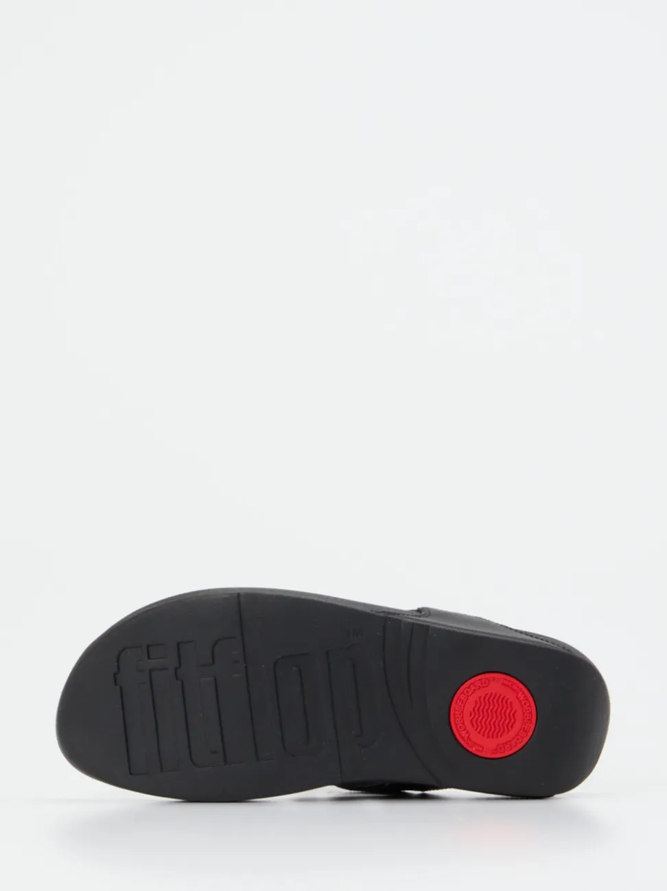 FitFlop – Zehentrenner aus Kalbleder schwarz