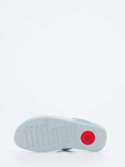 FitFlop – Zehentrenner aus Textil in Hellblau