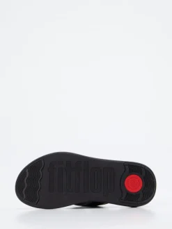 FitFlop – Zehentrenner aus Kalbleder schwarz