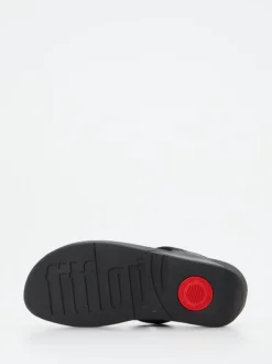 FitFlop – Zehentrenner aus Textil in Schwarz