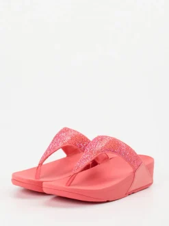 FitFlop – Zehentrenner aus Textil in Korallrosa