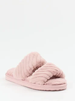 Flip Flop – Pantolette aus Textil in Altrosa