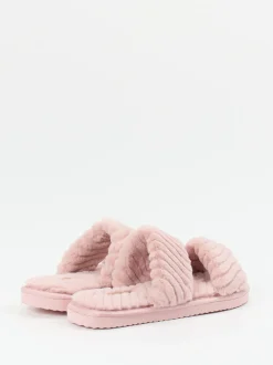 Flip Flop – Pantolette aus Textil in Altrosa