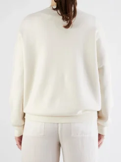 FLONA – Feinstrick-Pullover aus Baumwolle-Kaschmir Cremeweiß
