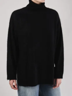 FLONA – Rollkragenpullover aus Feinstrick Schwarz