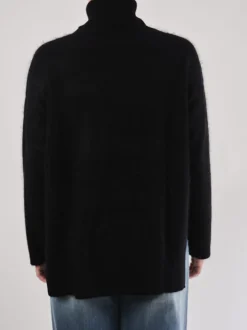 FLONA – Rollkragenpullover aus Feinstrick Schwarz