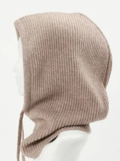 FLONA – Strickhaube aus Kaschmir in Taupe
