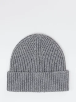 FLONA – Strickmütze aus Kaschmir in Grau