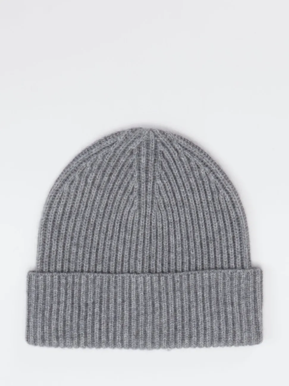 FLONA – Strickmütze aus Kaschmir in Grau