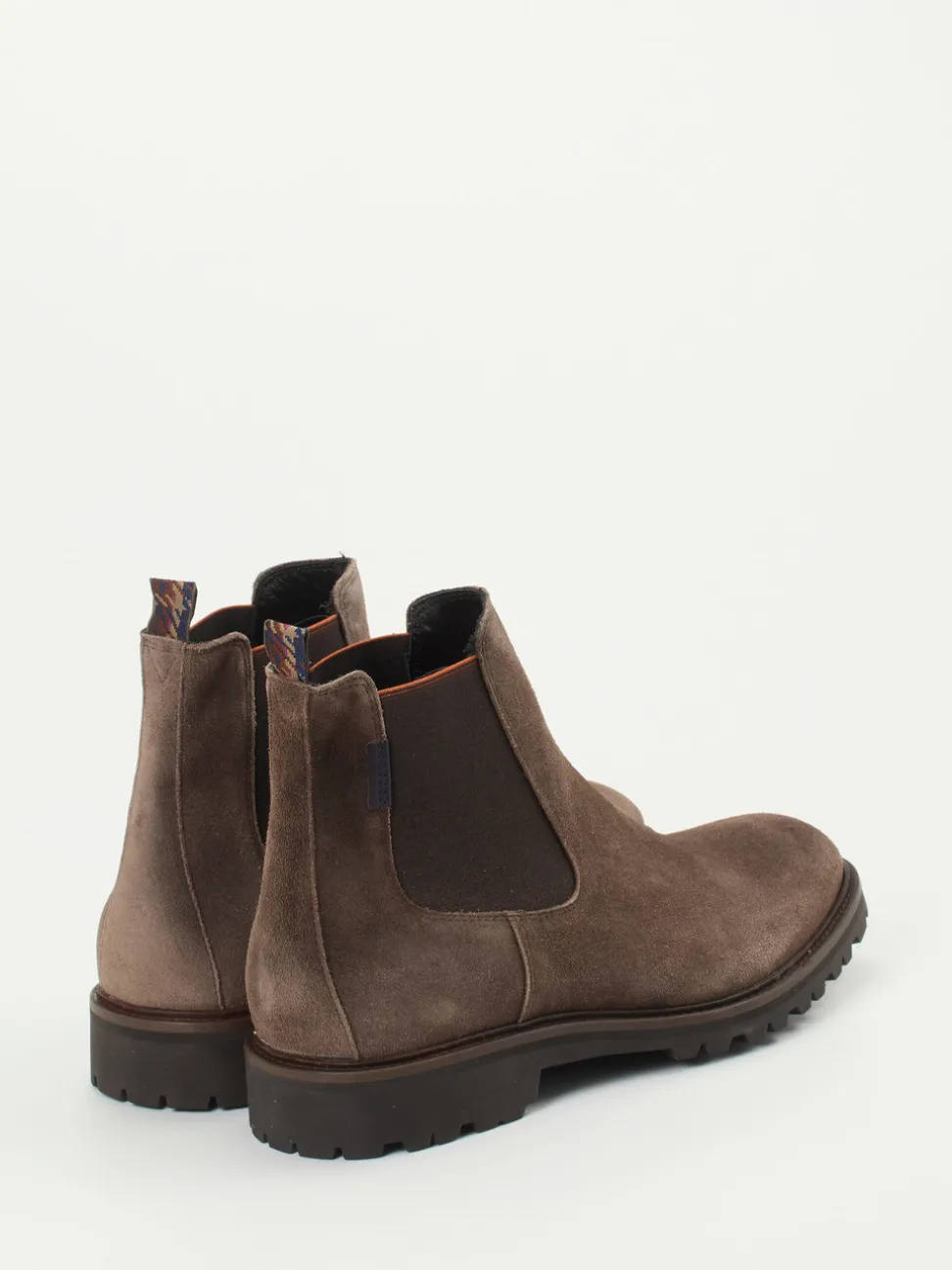 Floris van Bommel – Chelsea Boots aus Veloursleder braun