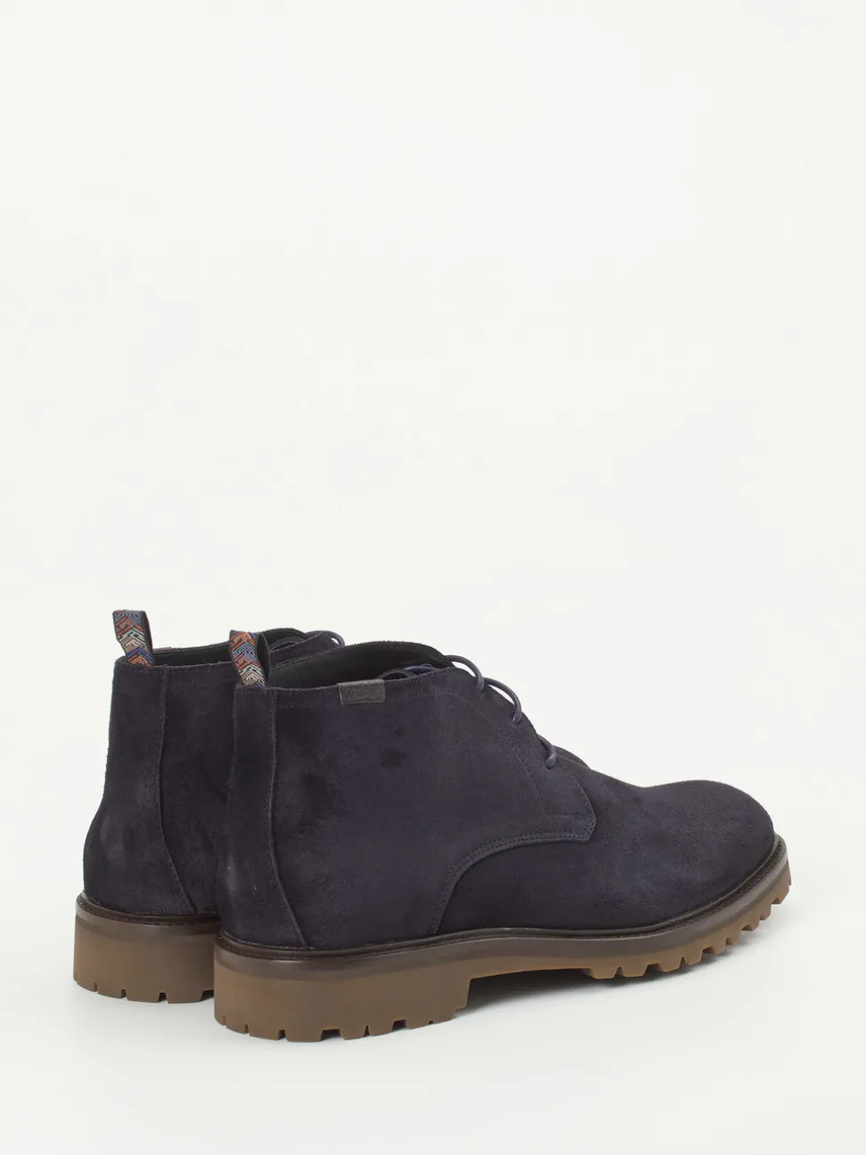 Floris van Bommel – Desert Boots aus Veloursleder Blau