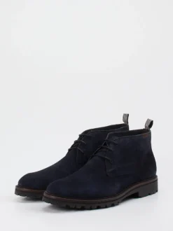 Floris van Bommel – Desert Boots aus Veloursleder Blau