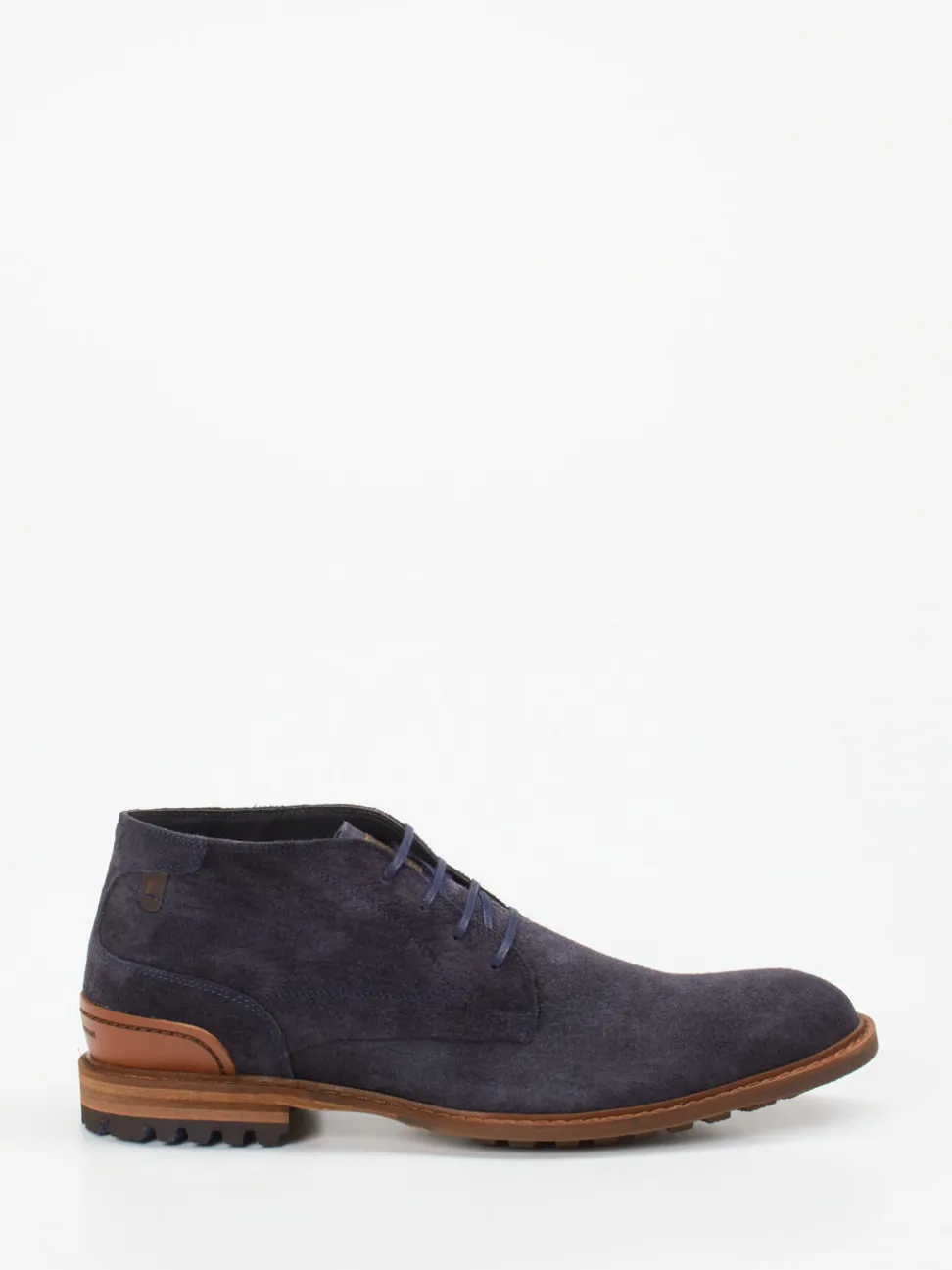 Floris van Bommel – Desert Boots aus Veloursleder Blau
