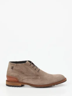 Floris van Bommel – Desert Boots aus Veloursleder taupe