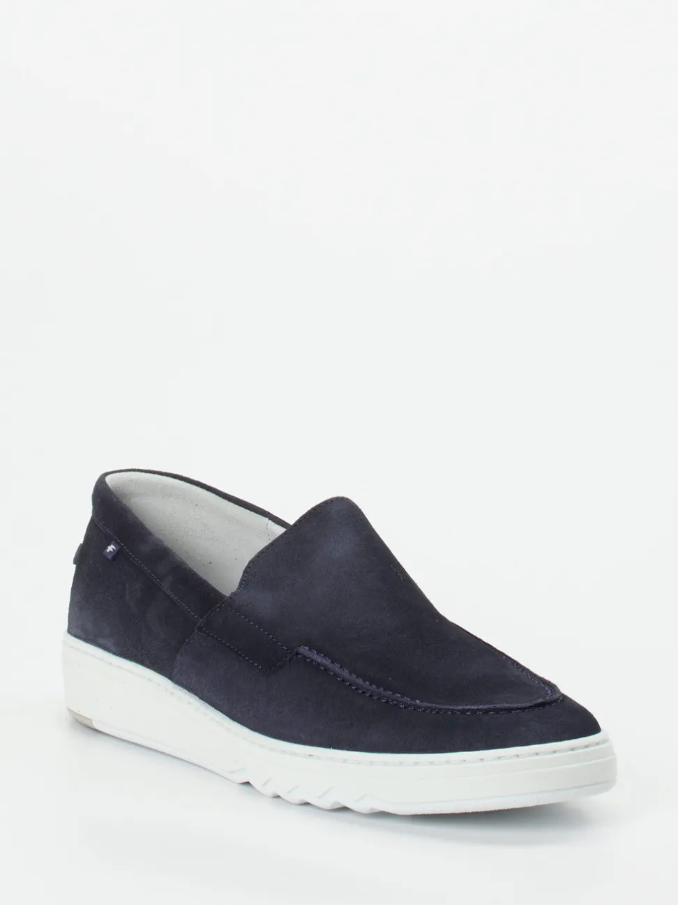 Floris van Bommel – Loafer aus Veloursleder Dunkelblau